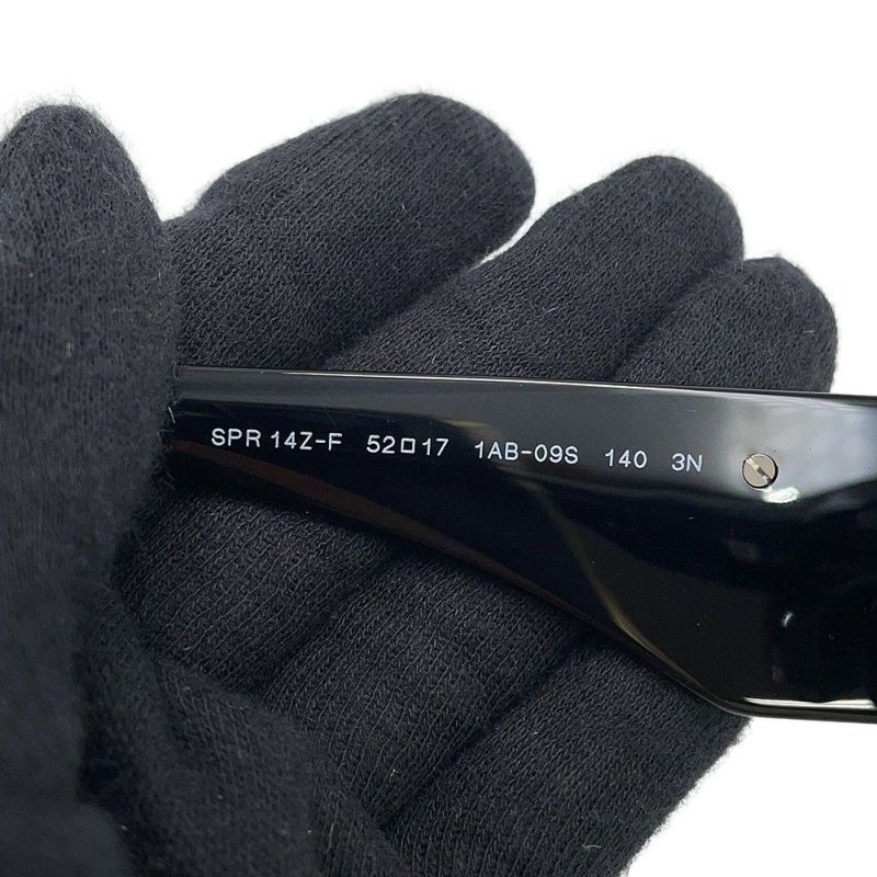 プラダ サングラス トライアングルロゴ ポリゴン型 セルフレーム PRADA アイウェア 黒