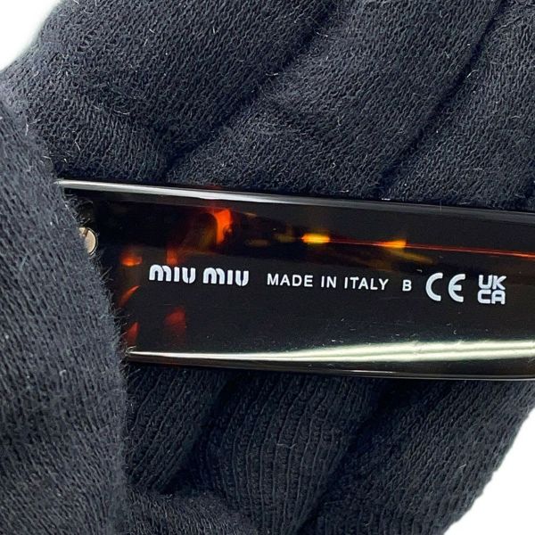 ミュウミュウ サングラス ロゴ べっ甲調 SMU07Y MIUMIU アイウェア