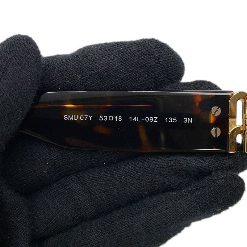 ミュウミュウ サングラス ロゴ べっ甲調 SMU07Y MIUMIU アイウェア