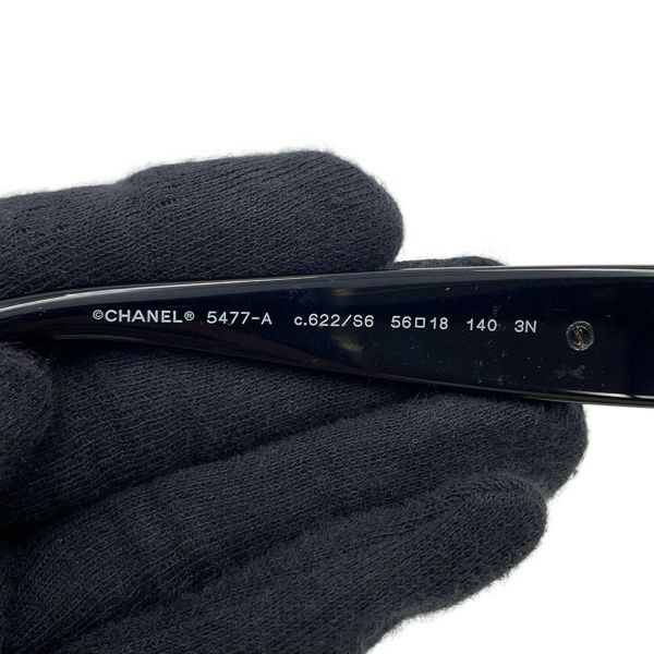 シャネル サングラス ココマーク カメリア フェイクパール 5618 140 5477-A CHANEL アイウェア 黒