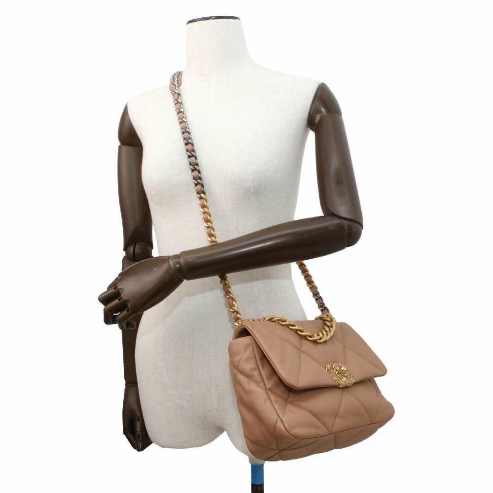 シャネル チェーンショルダーバッグ シャネル19 フラップ ココマーク ラムスキン AS1160 CHANEL 2wayハンドバッグ
