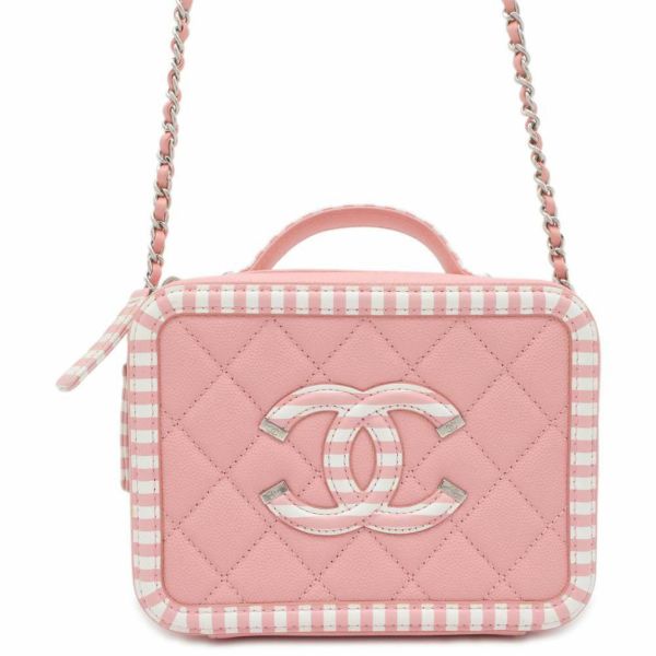 シャネル チェーンショルダーバッグ CCフィリグリー バニティ キャビアスキン A93343 CHANEL バッグ 白 安心保証 |  中古・新品ブランド販売ギャラリーレア公式通販