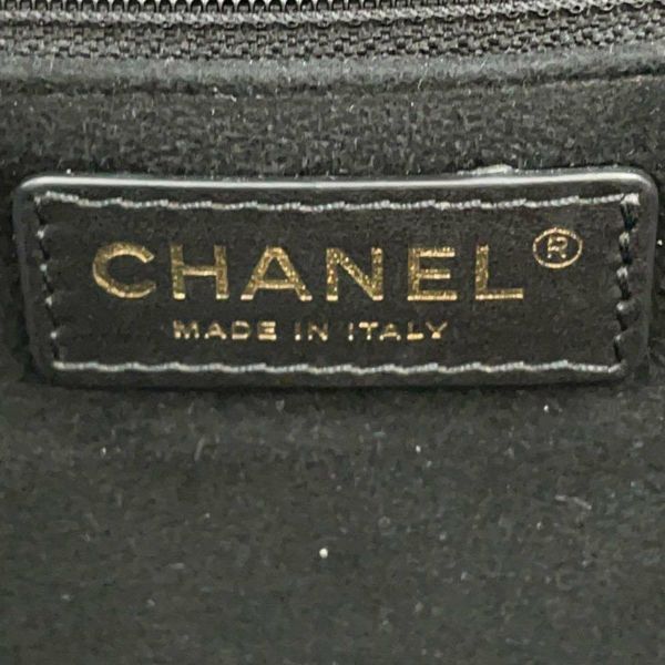 シャネル トートバッグ ドーヴィル ショッピングバッグ ココマーク スタッズ ラージ キャビアスキン A57067 CHANEL 黒