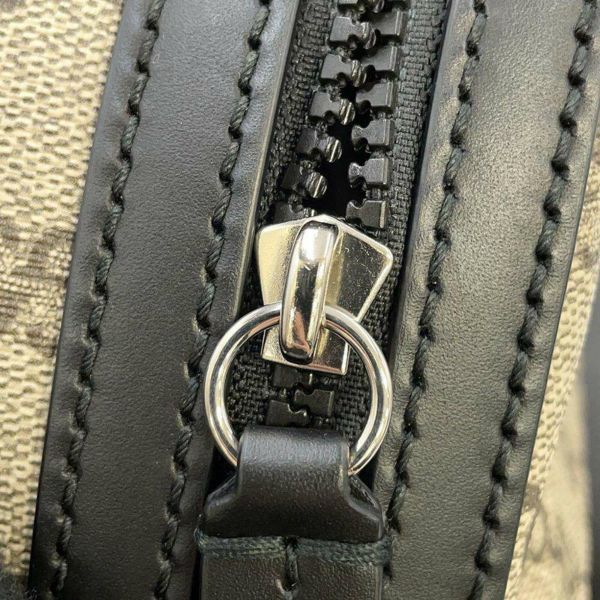 グッチ バックパック GGスプリーム PVC/レザー 427042 GUCCI リュックサック 黒