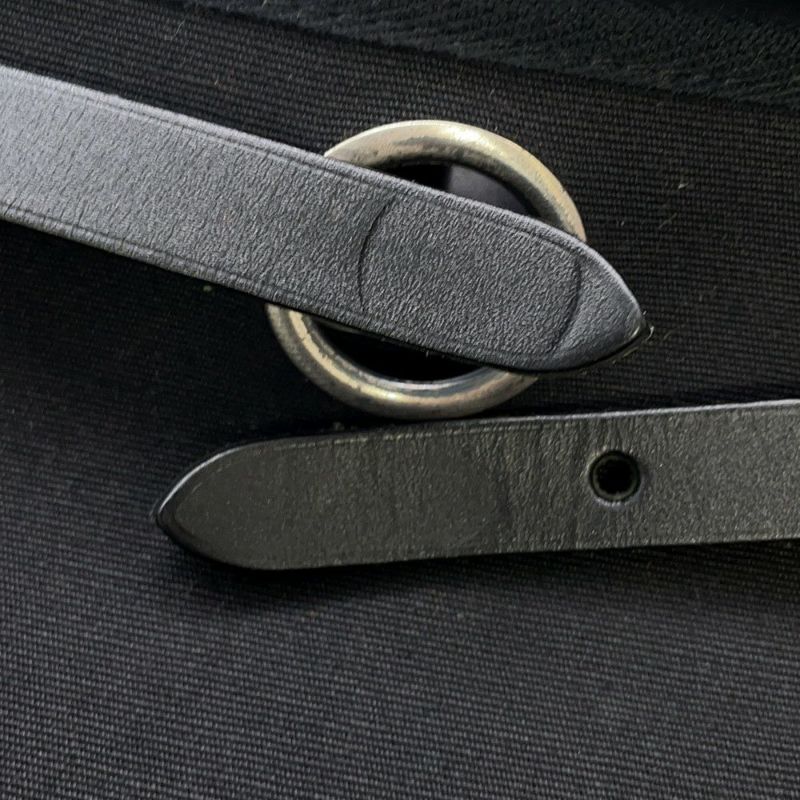 エルメス エールバッグPM ブラック/シルバー金具 トワルオフィシエ/ヴァッシュハンター □G刻印 黒