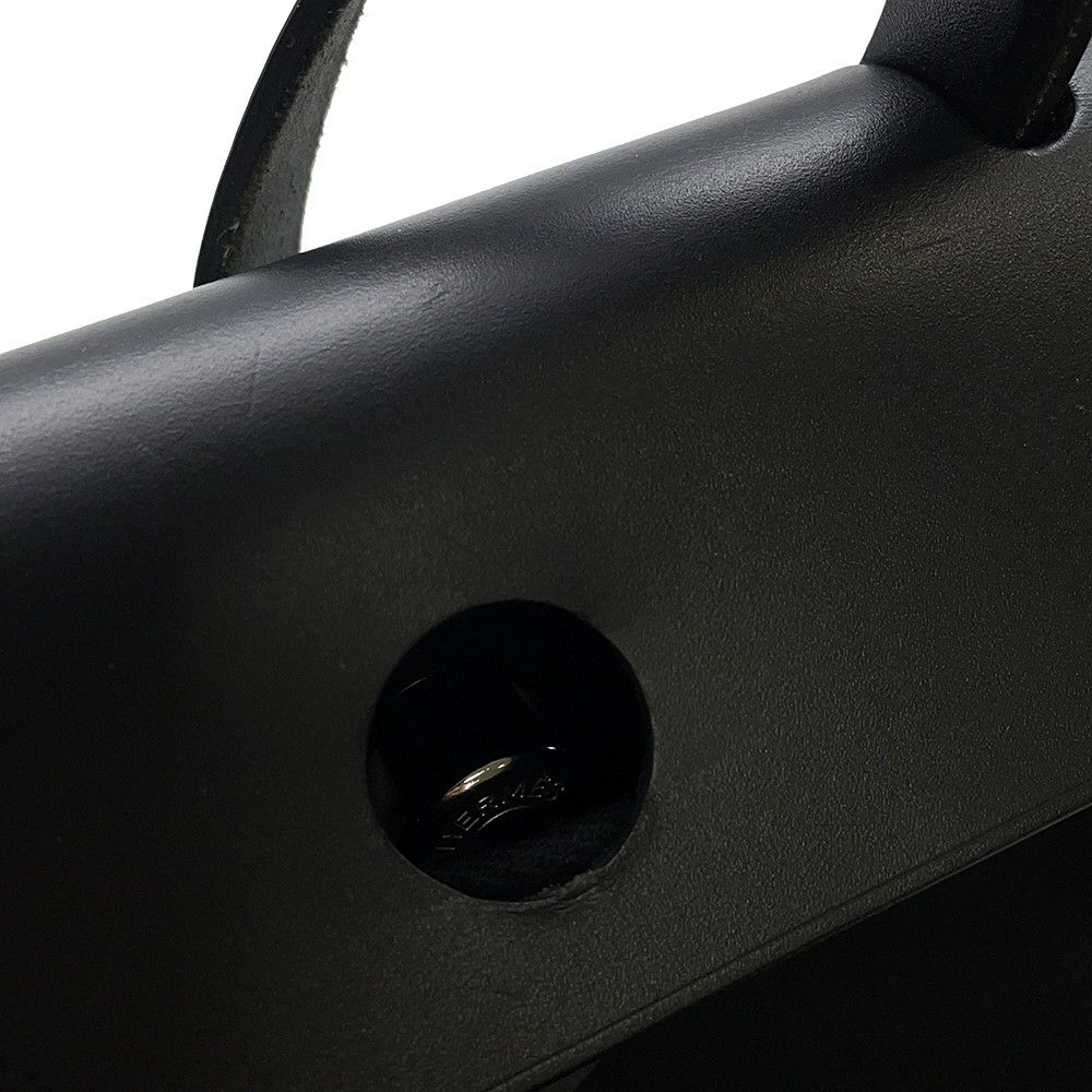 エルメス エールバッグPM ブラック/シルバー金具 トワルオフィシエ/ヴァッシュハンター □G刻印 黒