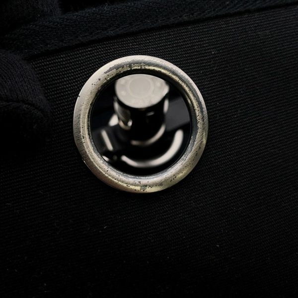 エルメス エールバッグPM ブラック/シルバー金具 トワルオフィシエ/ヴァッシュハンター □G刻印 黒