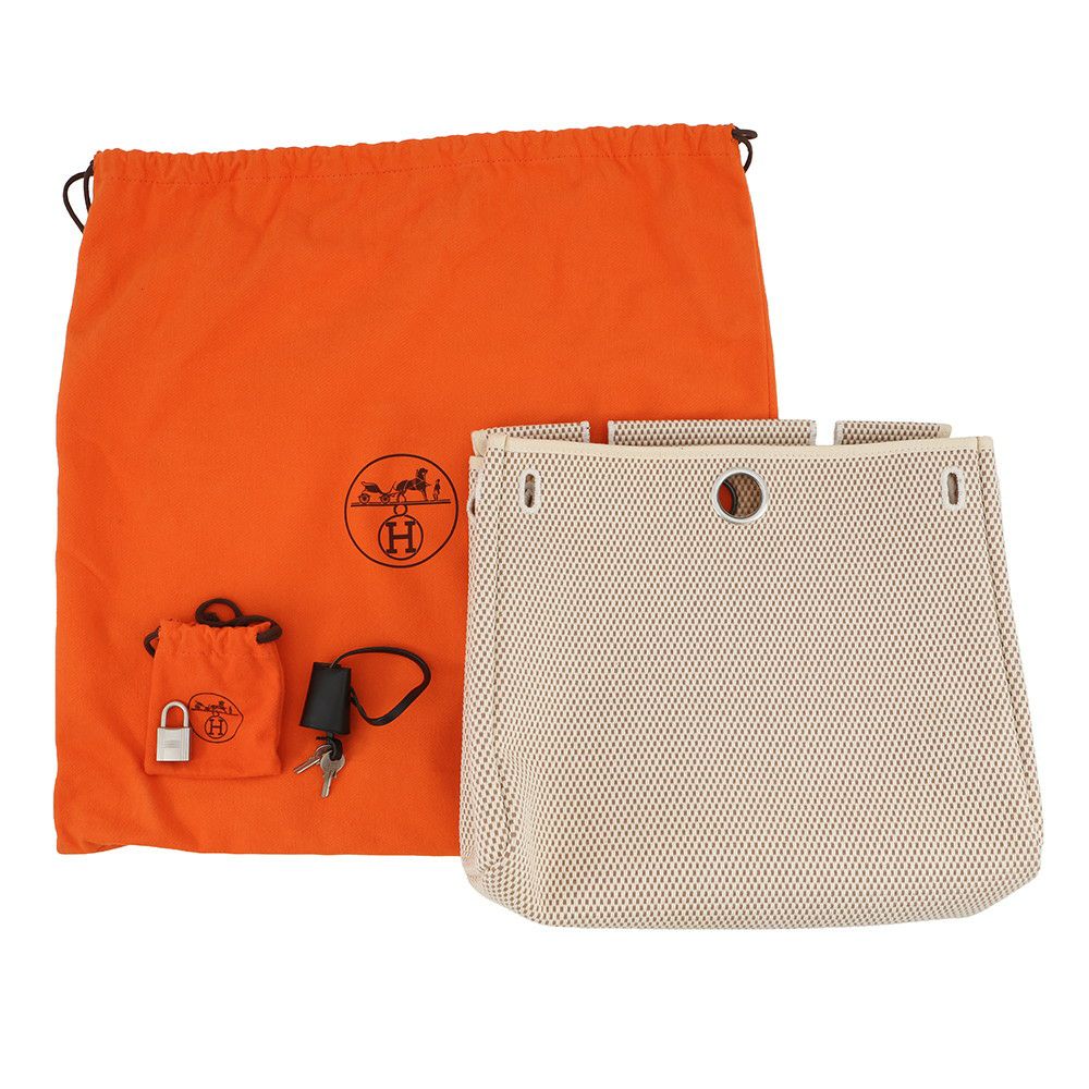 エルメス エールバッグPM ブラック/シルバー金具 トワルオフィシエ/ヴァッシュハンター □G刻印 黒