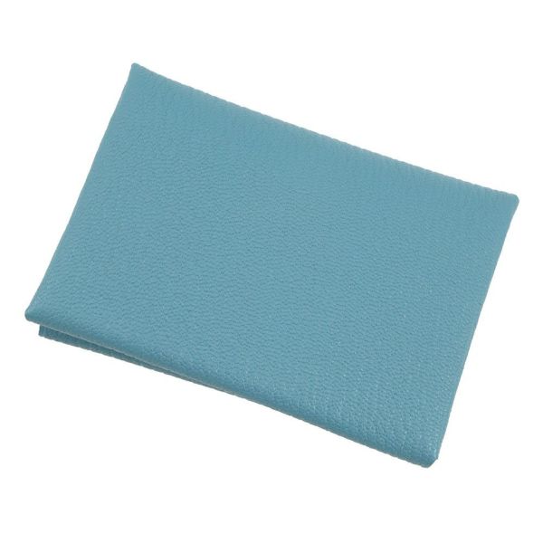 エルメス コインケース カルヴィ デュオ ニューブルージーン/シルバー金具 シェブルミゾル K刻印 財布