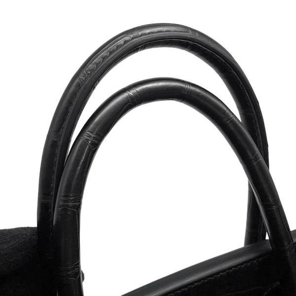 エルメス バーキン30 タッチ ブラック/ゴールド金具 トゴ/アリゲーターマット Y刻印 HERMES Birkin ハンドバッグ 黒