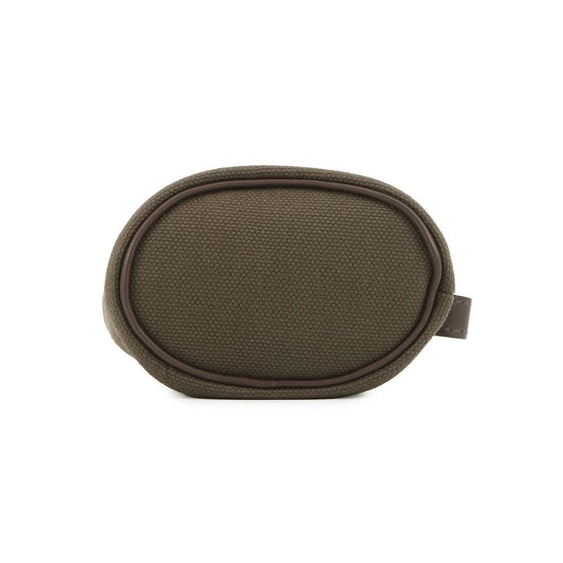 エルメス 犬用トリーツ ポーチ オン ザ ゴー カーキ/シルバー金具 キャンバス B刻印 HERMES 小物入れ