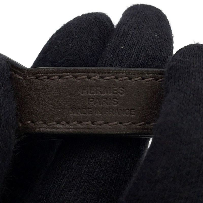 エルメス 犬用トリーツ ポーチ オン ザ ゴー カーキ/シルバー金具 キャンバス B刻印 HERMES 小物入れ