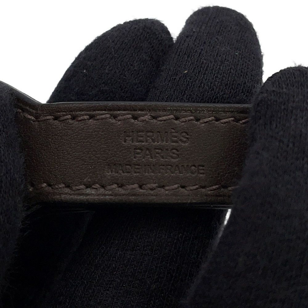 エルメス 犬用トリーツ ポーチ オン ザ ゴー カーキ/シルバー金具 キャンバス B刻印 HERMES 小物入れ