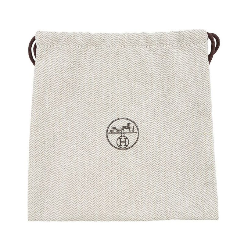 エルメス 犬用トリーツ ポーチ オン ザ ゴー カーキ/シルバー金具 キャンバス B刻印 HERMES 小物入れ