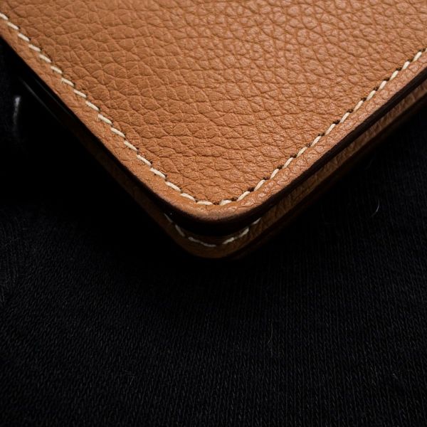 エルメス カードケース ドゴン ゴールド/シルバー金具  エバーカラー U刻印 HERMES 名刺入れ