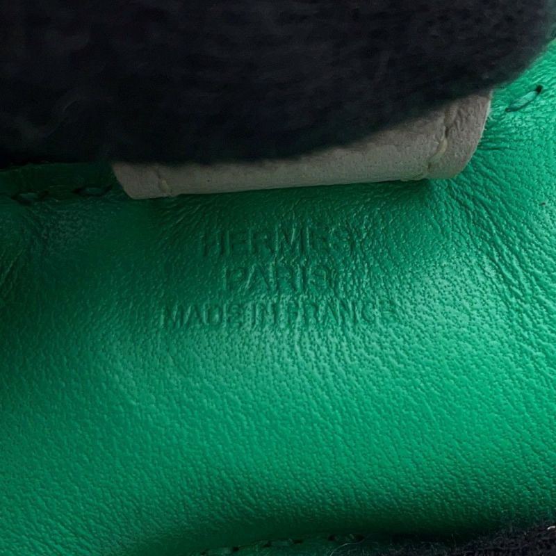 エルメス バッグチャーム ロデオ PM ミント/マラカイト/ブルーブリュム ラムスキン Y刻印