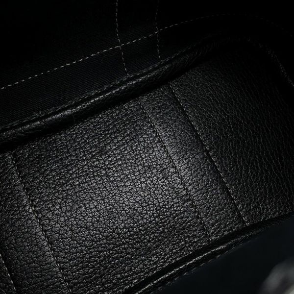 エルメス トートバッグ ガーデンパーティTTPM ブラック/シルバー金具 トワルオフィシエ/ネゴンダ □H刻印 黒
