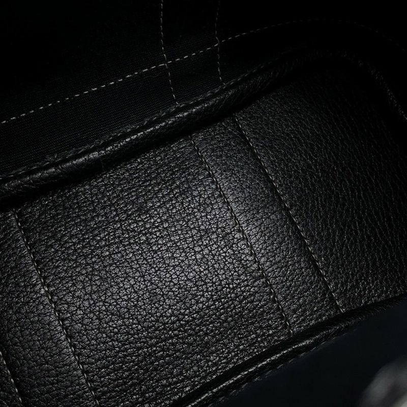 エルメス トートバッグ ガーデンパーティTTPM ブラック/シルバー金具 トワルオフィシエ/ネゴンダ □H刻印 黒