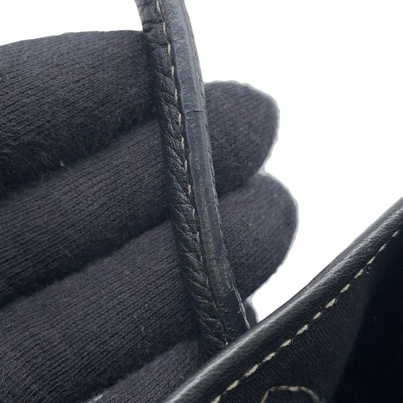 エルメス トートバッグ ガーデンパーティTTPM ブラック/シルバー金具 トワルオフィシエ/ネゴンダ □H刻印 黒