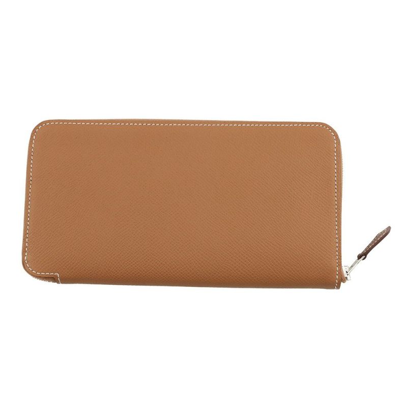 エルメス 長財布 アザップロング シルクイン ゴールド/シルバー金具 エプソン B刻印 HERMES 財布