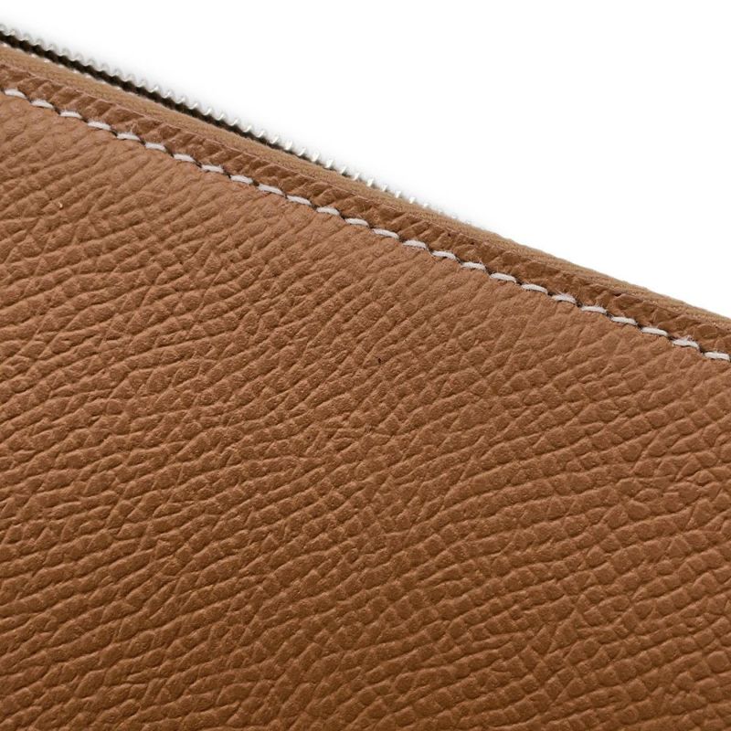 エルメス 長財布 アザップロング シルクイン ゴールド/シルバー金具 エプソン B刻印 HERMES 財布