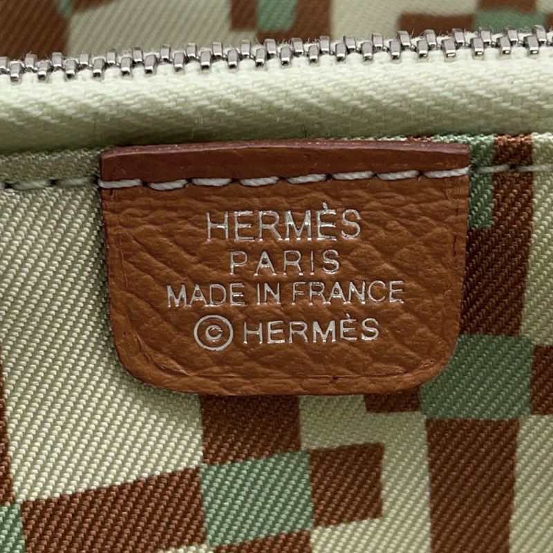 エルメス 長財布 アザップロング シルクイン ゴールド/シルバー金具 エプソン B刻印 HERMES 財布