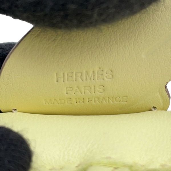 エルメス バッグチャーム ロデオPM ペガサス ジョーヌミルトン ラムスキン W刻印