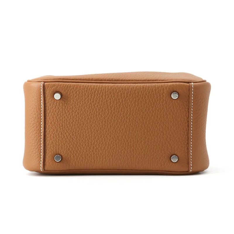 エルメス リンディ ミニ ゴールド/シルバー金具 トリヨンクレマンス K刻印 2wayショルダー