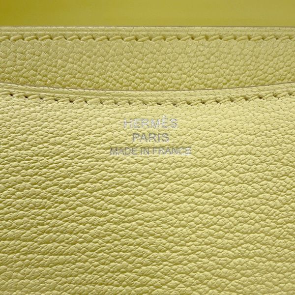 エルメス ミニ コンスタンス3 ミロワール リモンチェッロ/シルバー金具 シェブルミゾル W刻印