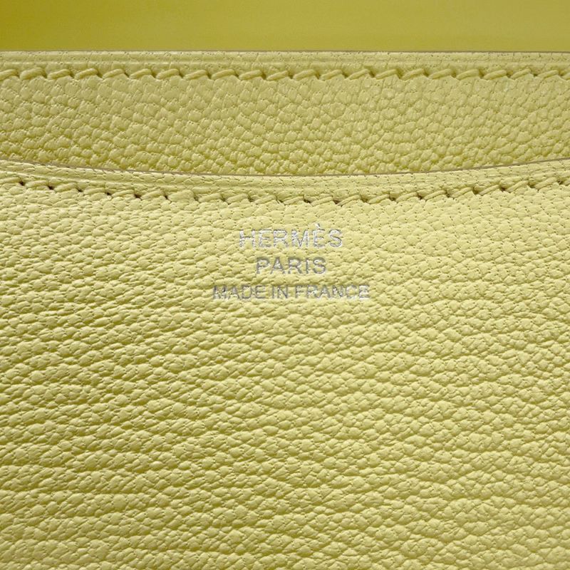 エルメス ミニ コンスタンス3 ミロワール リモンチェッロ/シルバー金具 シェブルミゾル W刻印