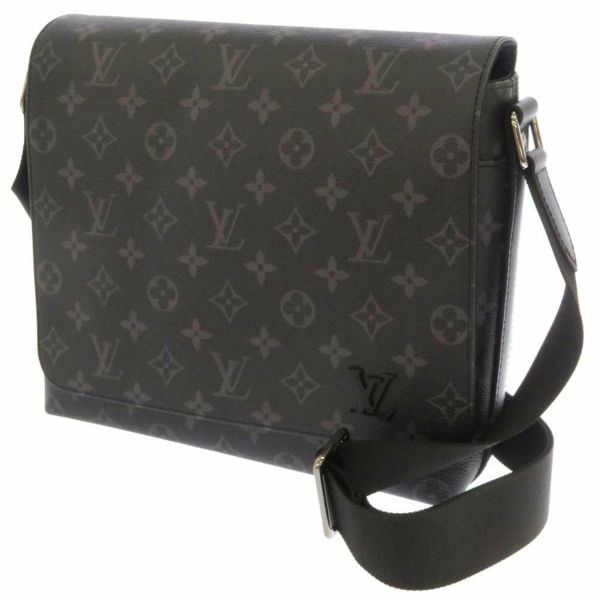 ルイヴィトン ショルダーバッグ モノグラム・エクリプス ディストリクトPM NV2 LOUIS VUITTON ヴィトン バッグ 斜め掛け メンズ 黒 ブラック