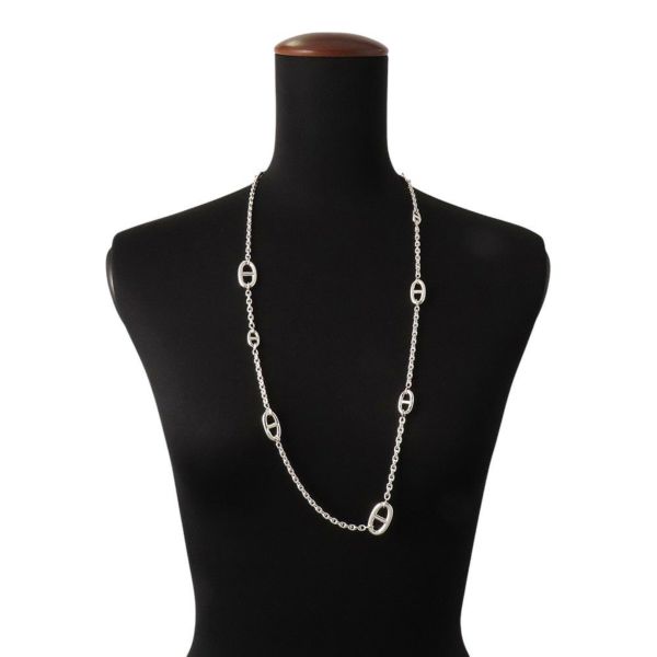 エルメス ネックレス シェーヌダンクル ファランドール SV925シルバー サイズ80 HERMES ジュエリー