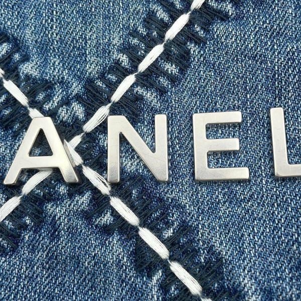 シャネル チェーンショルダーバッグ CHANEL 22 マトラッセ スモール デニム AS3260 CHANEL  ポーチ付き