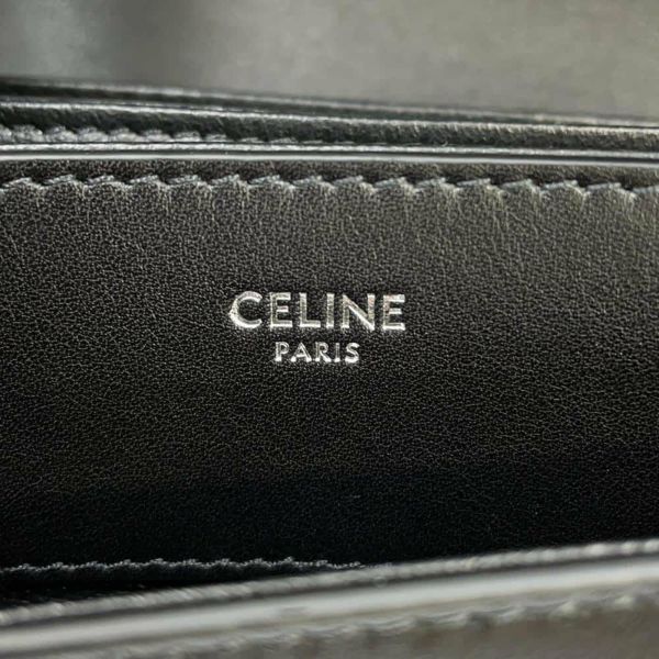 セリーヌ ショルダーバッグ トリオンフ ブザス カーフレザー 114453 CELINE 黒