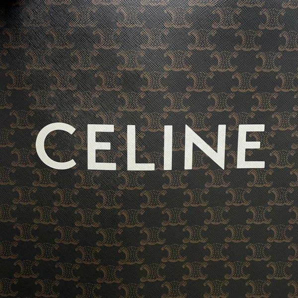 セリーヌ トートバッグ バーティカル カバ スモール レザー CELINE 2wayショルダーバッグ ブラウン