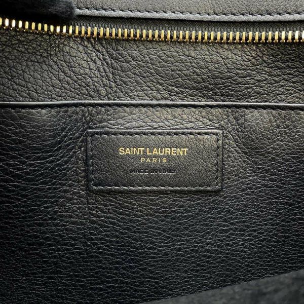 サンローランパリ ハンドバッグ ベイビーカバス レザー SAINT LAURENT PARIS　 2wayショルダー 黒