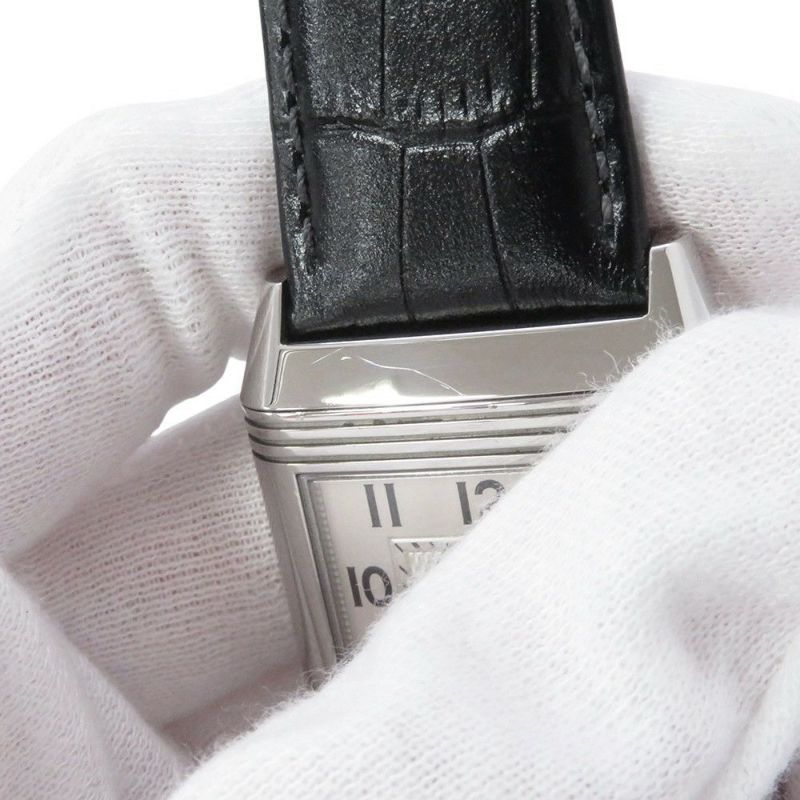 ジャガールクルト グランド レベルソ カレンダー Q3758420 LECOULTRE 腕時計 シルバー文字盤