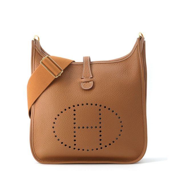 エルメス ショルダーバッグ エブリン3 PM ゴールド/ゴールド金具 トリヨンクレマンス K刻印