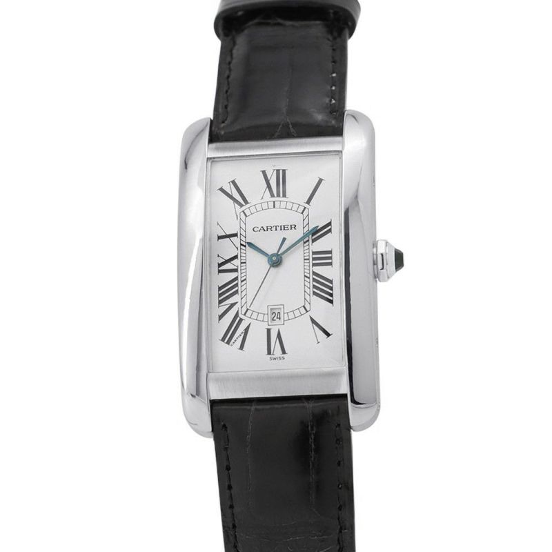カルティエ タンクアメリカン LM W2603256 Cartier 腕時計 シルバー文字盤