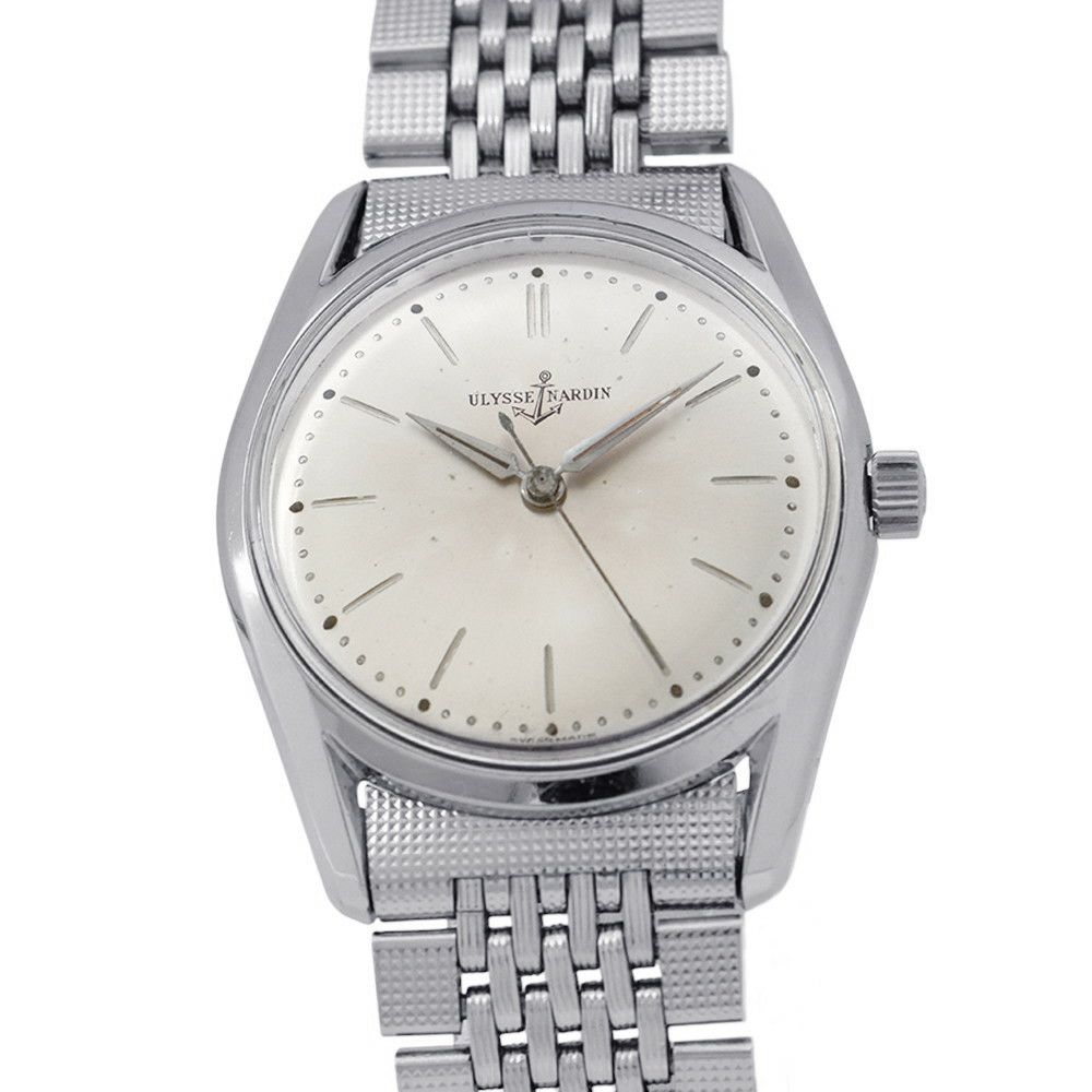 ユリスナルダン ノンデイト ULYSSE NARDIN 腕時計 シルバー文字盤