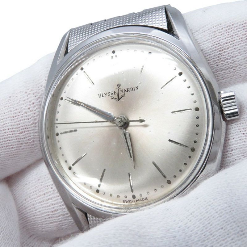 ユリスナルダン ノンデイト ULYSSE NARDIN 腕時計 シルバー文字盤