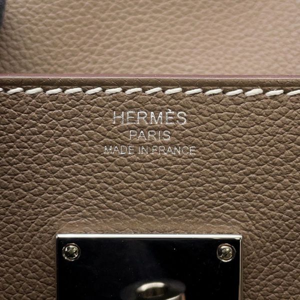 エルメス ケリーメッセンジャーPM エトゥープ/シルバー金具 エバーカラー W刻印 HERMES メンズ