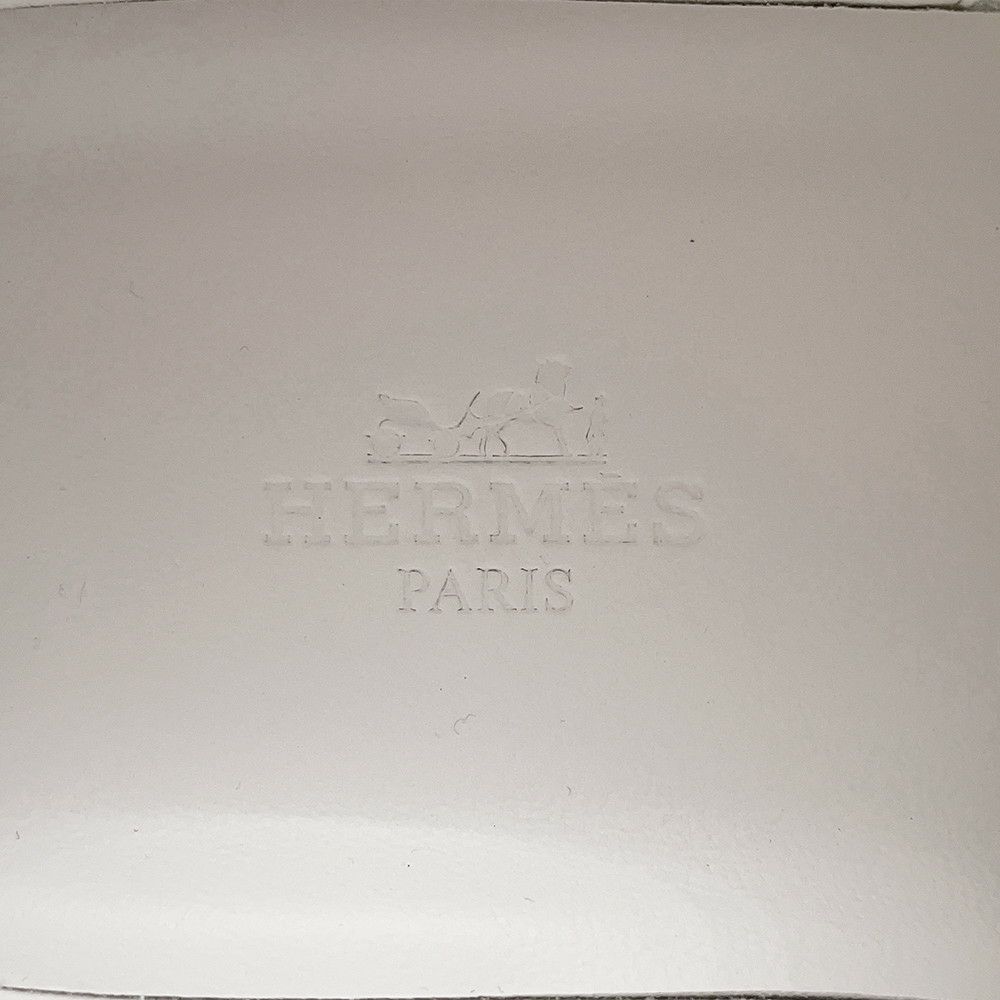 エルメス スニーカー リフト ニット カーフレザー レディースサイズ38.5 HERMES 靴 白