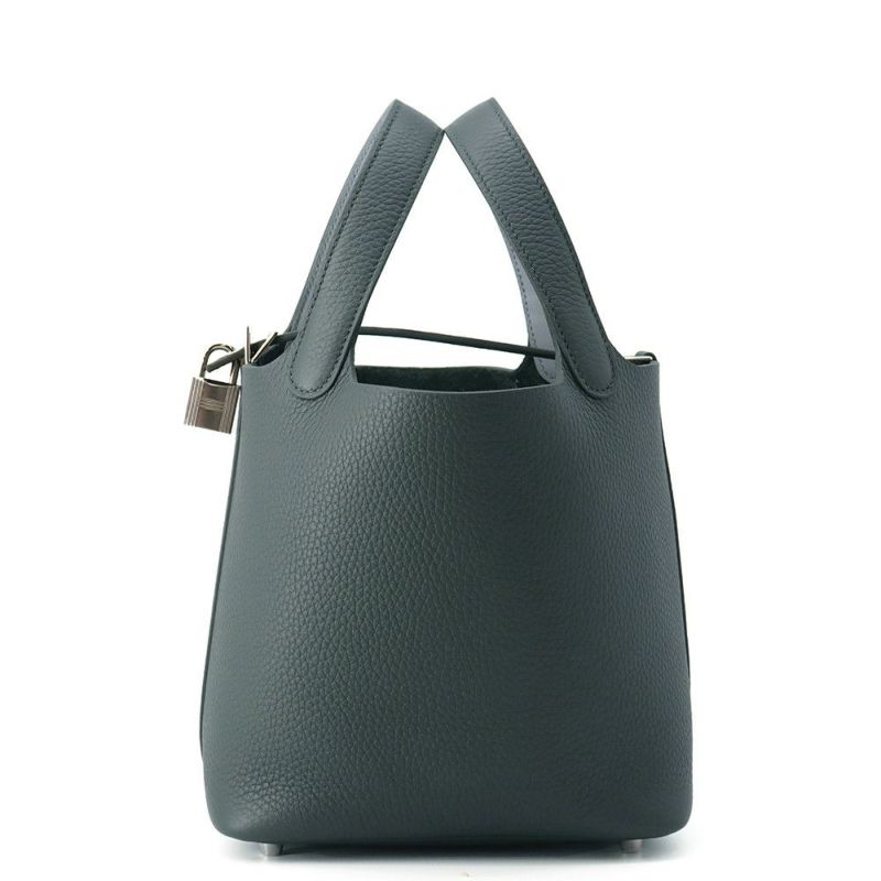 エルメス ピコタンロックPM エクラ ヴェールマングローブ/グリパンタン/シルバー金具 トリヨンクレマンス K刻印