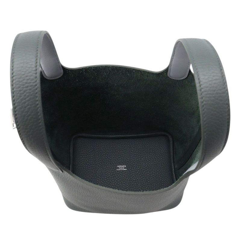 エルメス ピコタンロックPM エクラ ヴェールマングローブ/グリパンタン/シルバー金具 トリヨンクレマンス K刻印