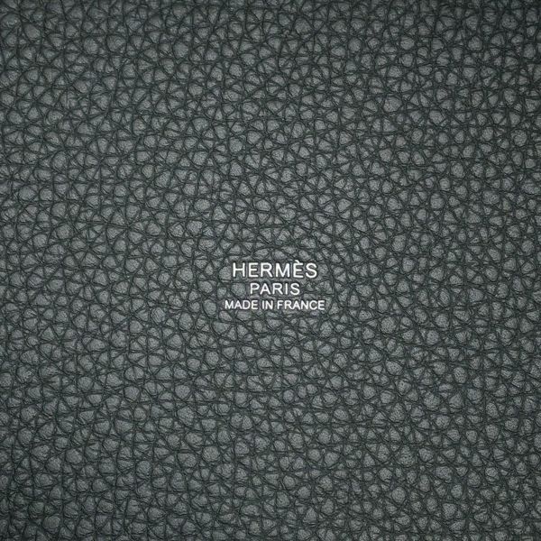 エルメス ピコタンロックPM エクラ ヴェールマングローブ/グリパンタン/シルバー金具 トリヨンクレマンス K刻印