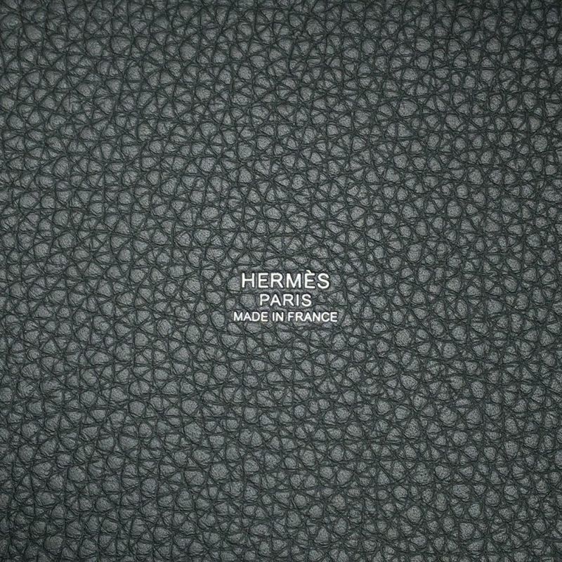 エルメス ピコタンロックPM エクラ ヴェールマングローブ/グリパンタン/シルバー金具 トリヨンクレマンス K刻印