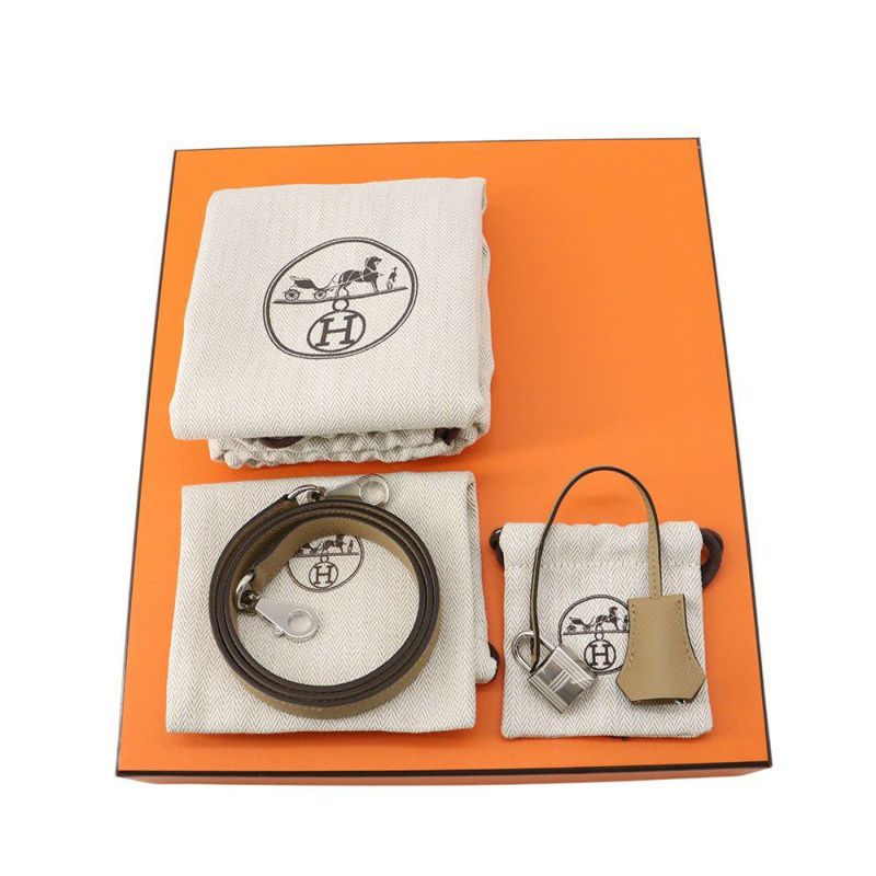 エルメス ハンドバッグ ケリー25 外縫い プシエール/エレクトラム金具 エプソン K刻印 2wayショルダー