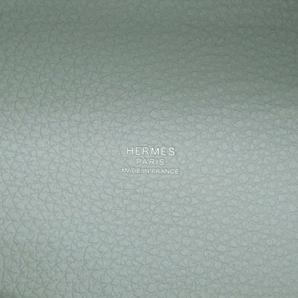 エルメス ハンドバッグ ピコタンロックPM ブルーペール/シルバー金具 トリヨンクレマンス W刻印