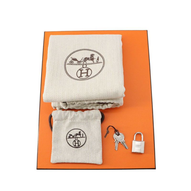 エルメス ハンドバッグ ピコタンロックPM ブルーペール/シルバー金具 トリヨンクレマンス W刻印